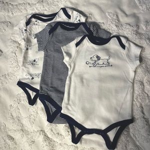 3 Piece Dog Onesies - Newborn